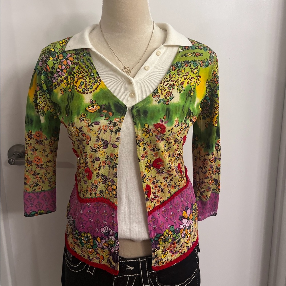 Floral cardigan